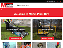 Tablet Screenshot of martinplanthire.co.uk